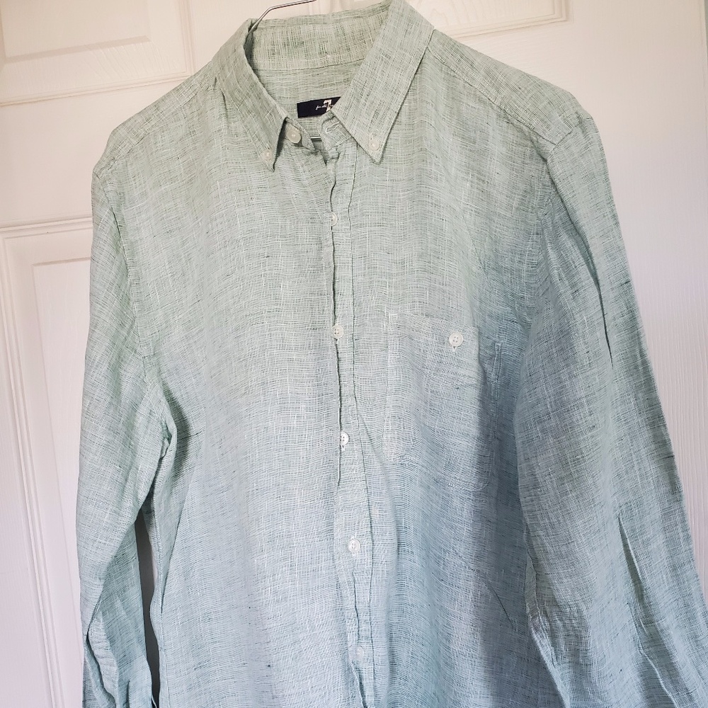 Mens Linen Dress Shirt